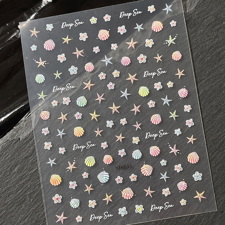 Shell Flower Mini Stickers