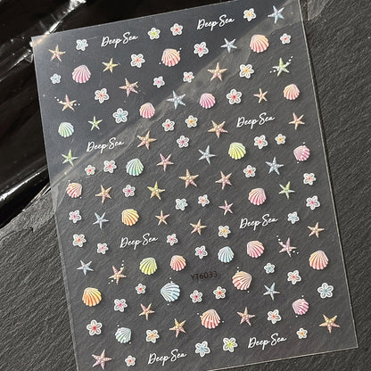 Shell Flower Mini Stickers