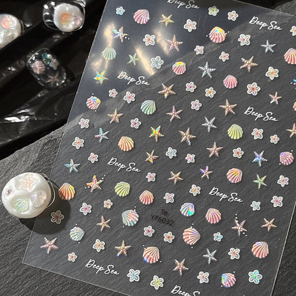 Shell Flower Mini Stickers