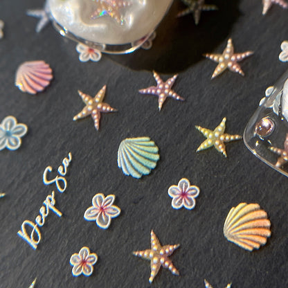 Shell Flower Mini Stickers