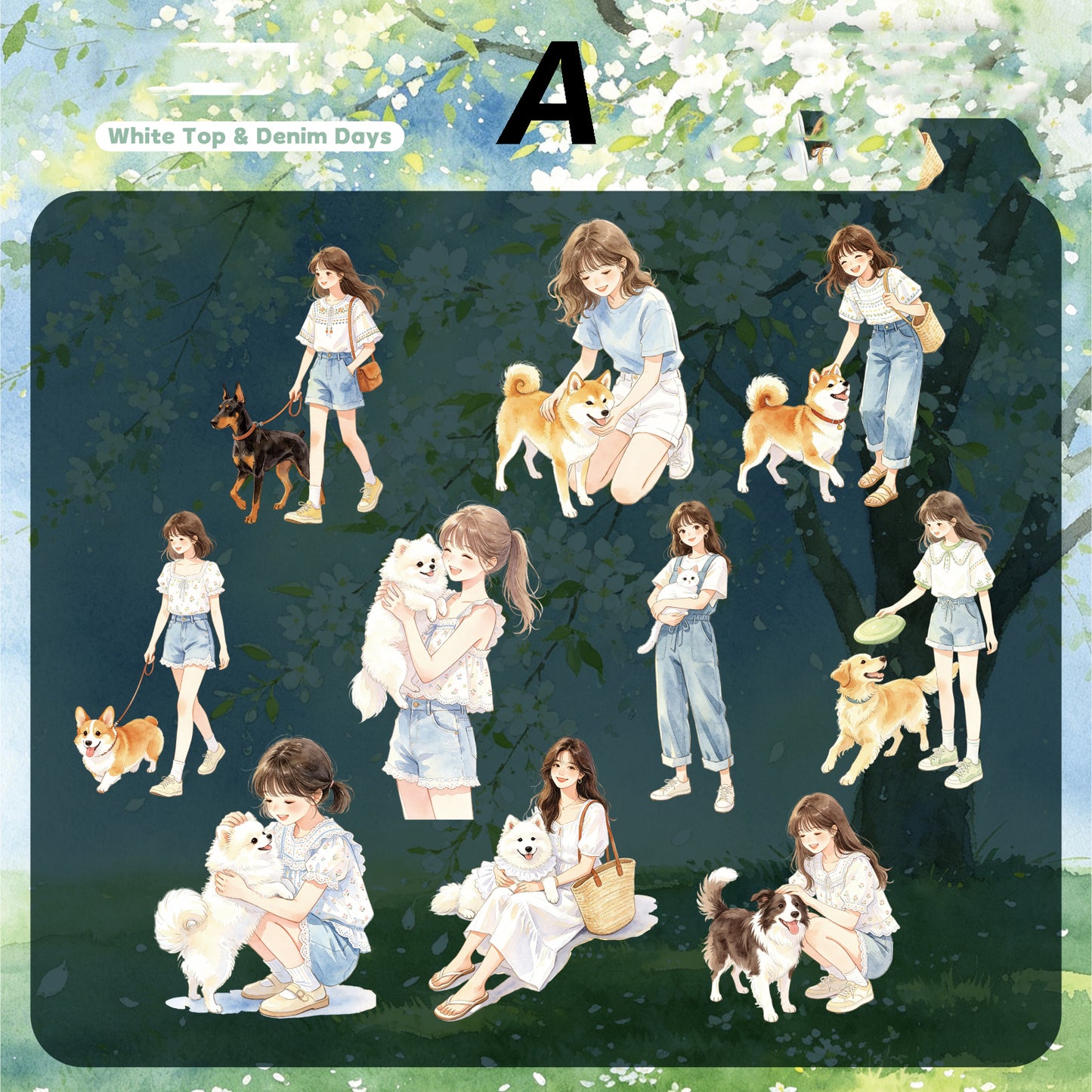 Shi Meng Series  Sticker 10pcs