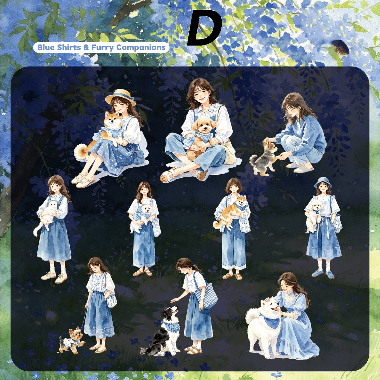 Shi Meng Series  Sticker 10pcs