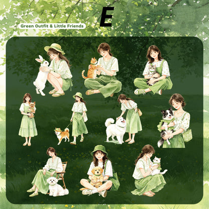 Shi Meng Series  Sticker 10pcs