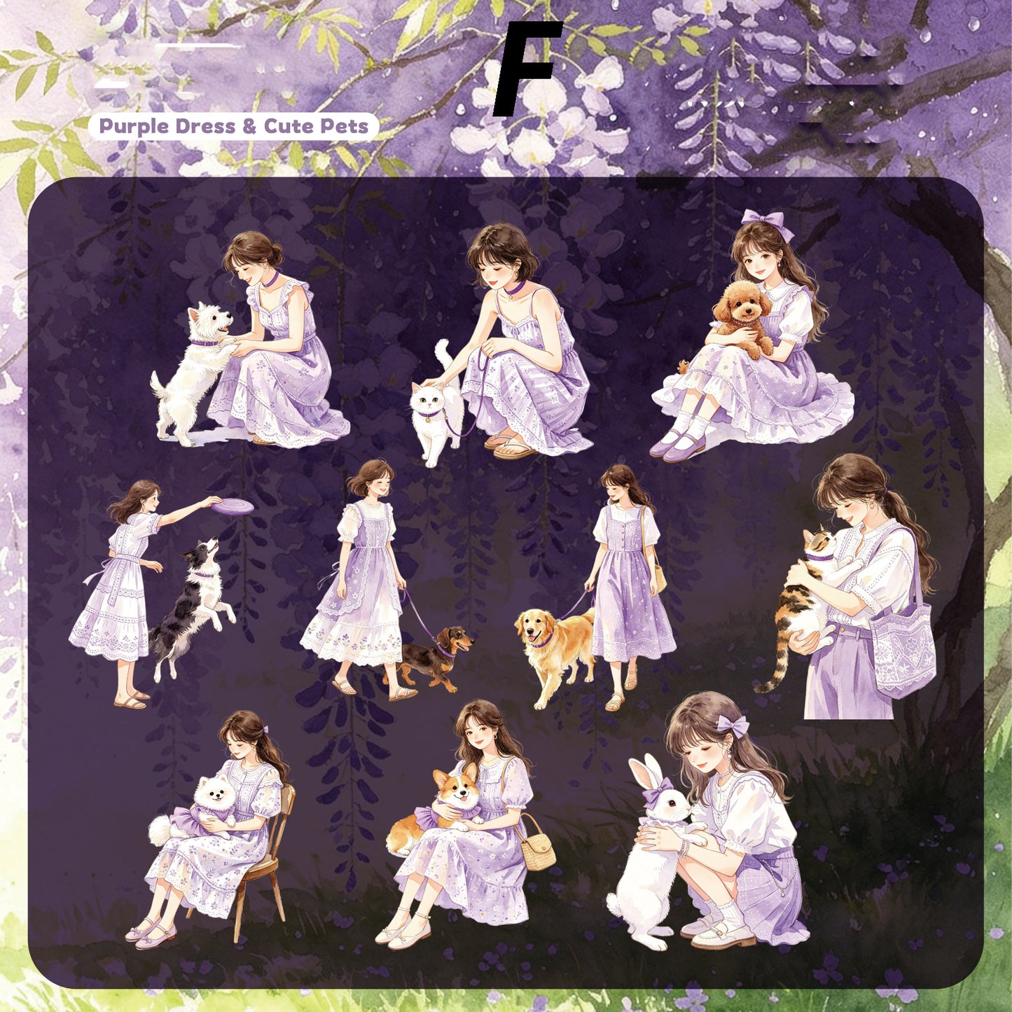 Shi Meng Series  Sticker 10pcs