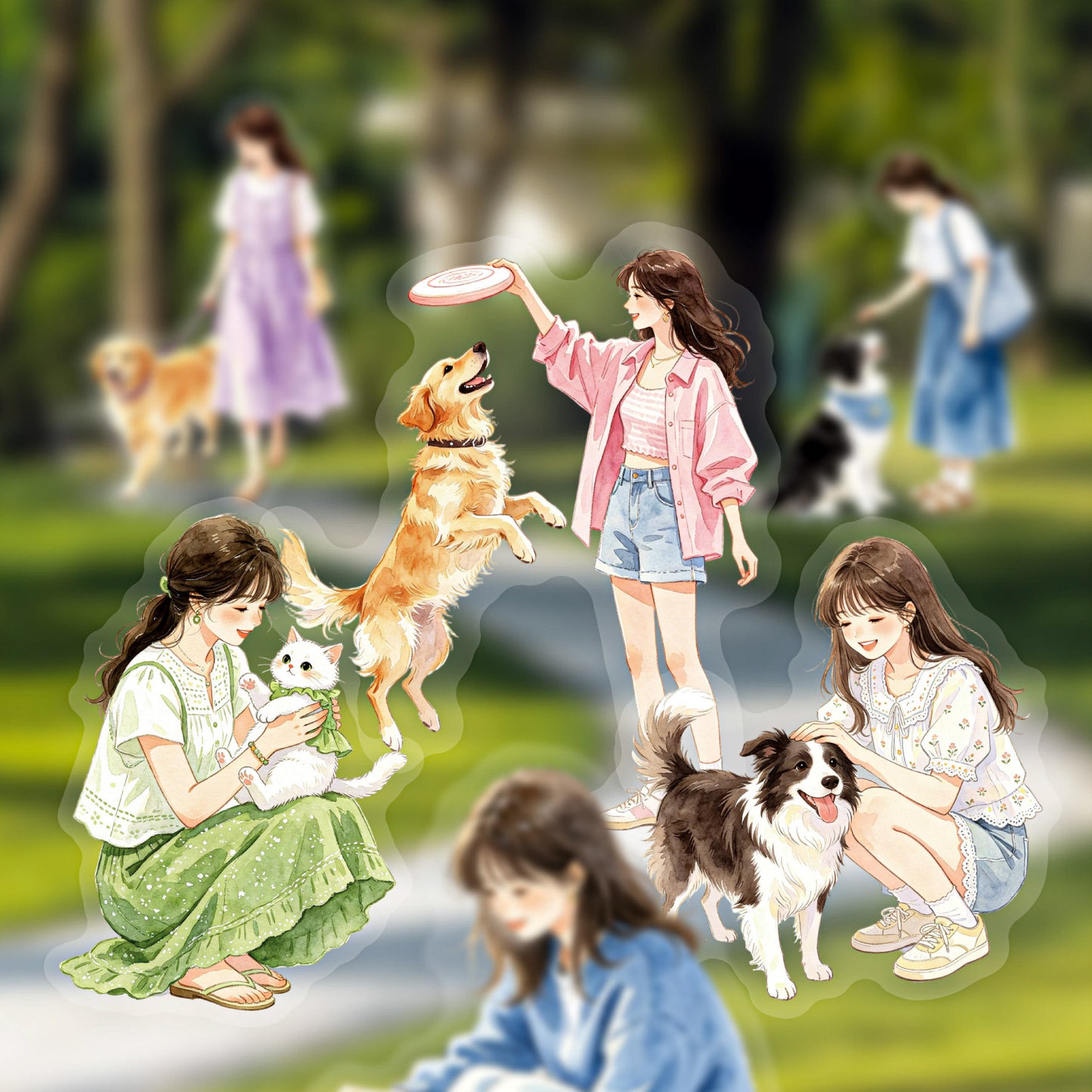 Shi Meng Series  Sticker 10pcs