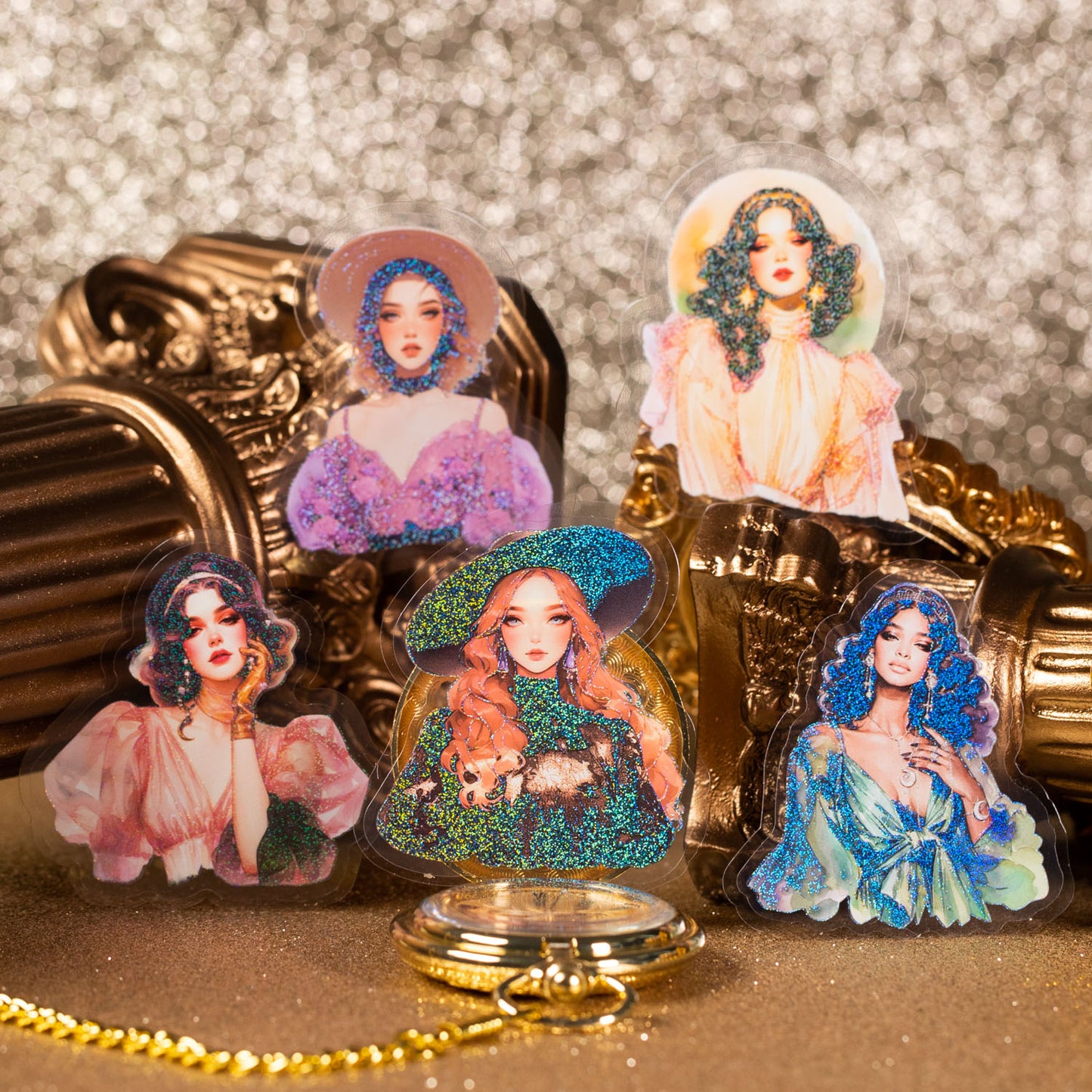 Shining Goddess Stickers 10pcs