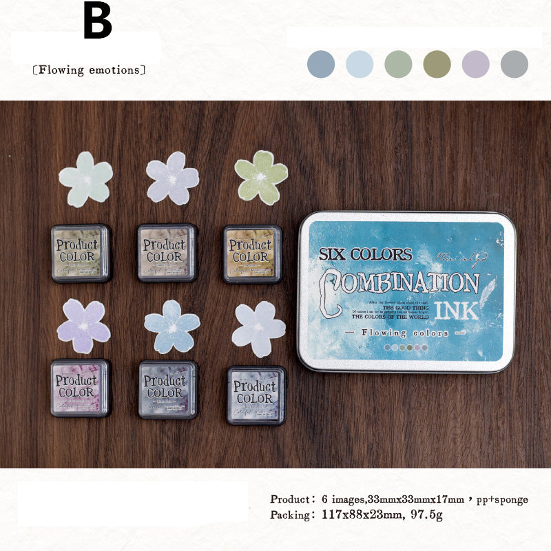 Six Colors Combination Ink