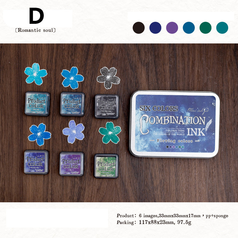 Six Colors Combination Ink