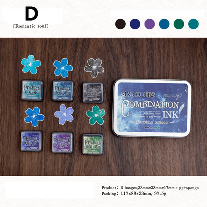 Six Colors Combination Ink