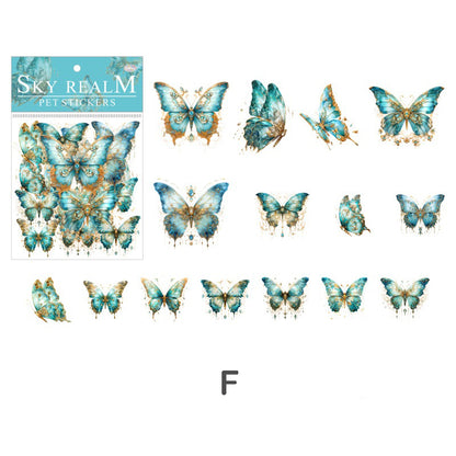 Sky Realm Butterfly Stickers 30pcs