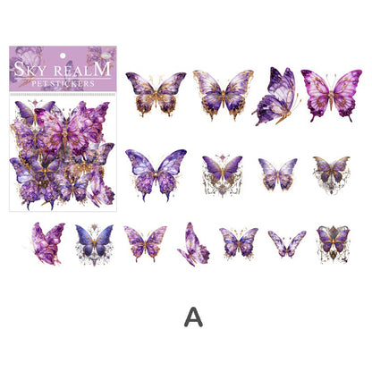 Sky Realm Butterfly Stickers 30pcs