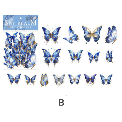 Sky Realm Butterfly Stickers 30pcs