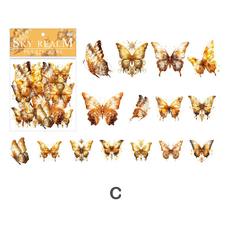 Sky Realm Butterfly Stickers 30pcs