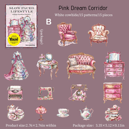 Slow Paced Lifestyle Sticker 15pcs