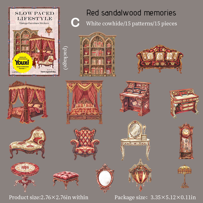 Slow Paced Lifestyle Sticker 15pcs