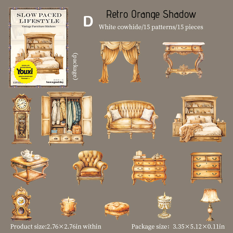 Slow Paced Lifestyle Sticker 15pcs