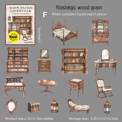 Slow Paced Lifestyle Sticker 15pcs