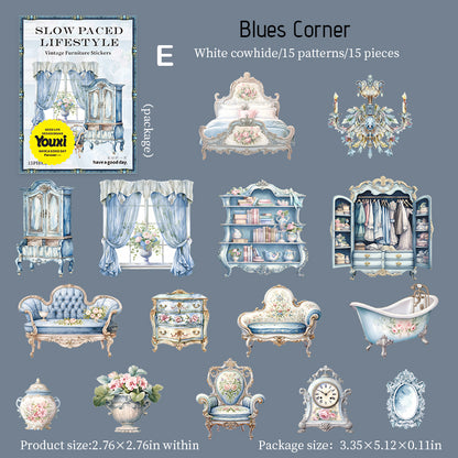 Slow Paced Lifestyle Sticker 15pcs