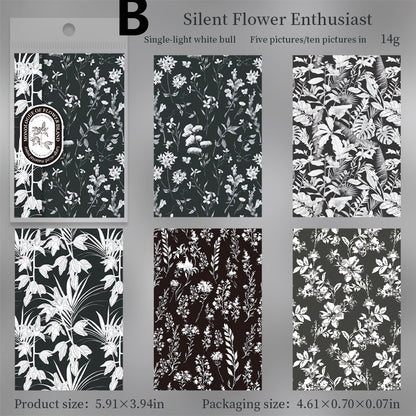 Small Floral Print Paper 10pcs