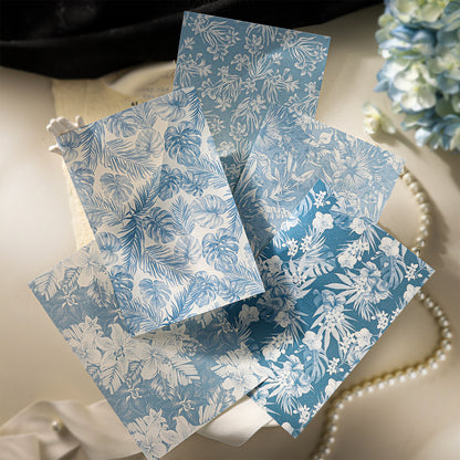 Small Floral Print Paper 10pcs