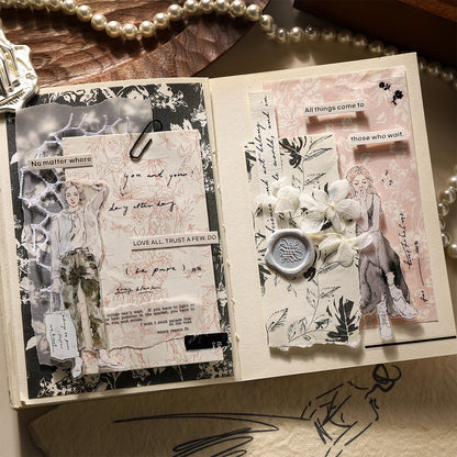 Small Floral Print Paper 10pcs