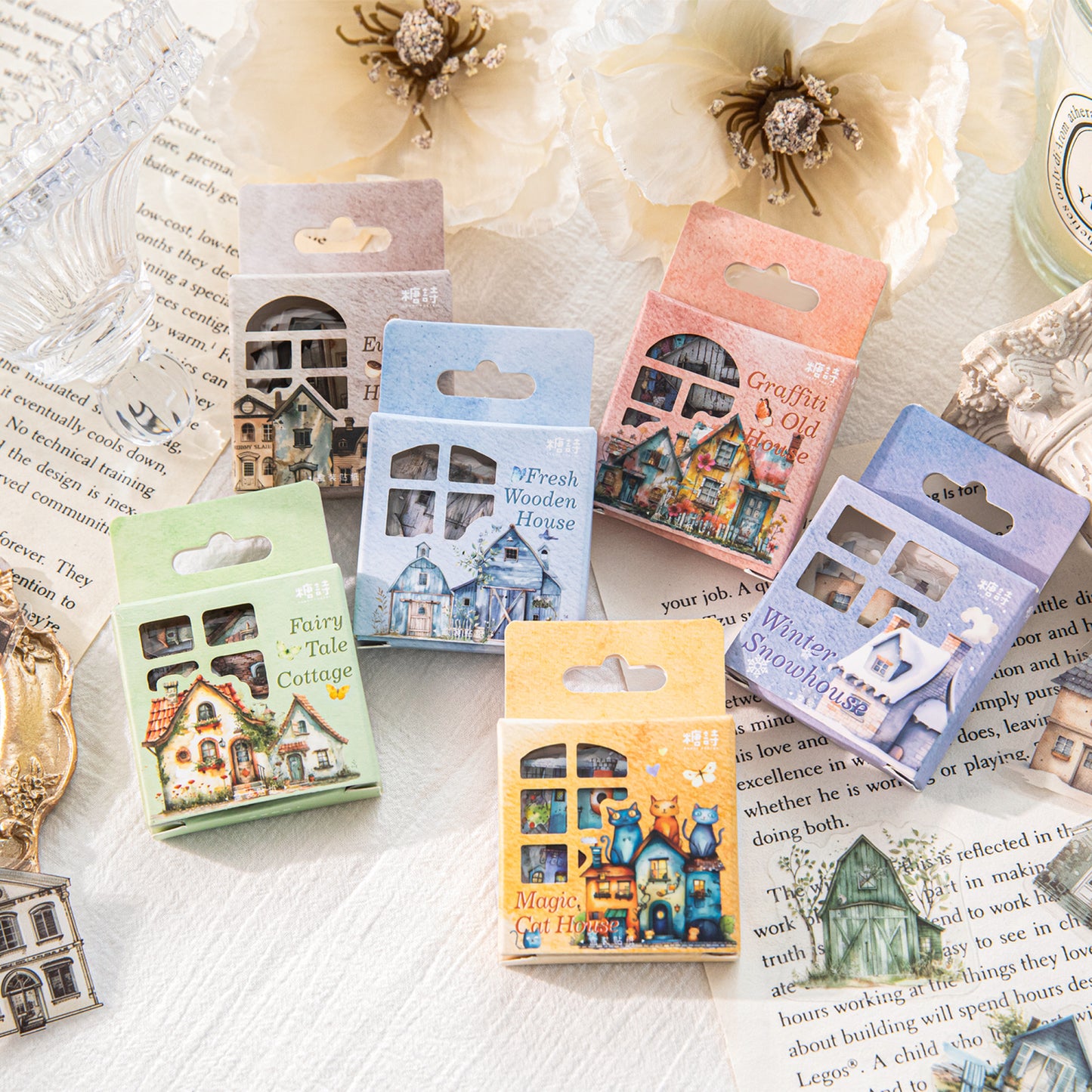 Small House Series Sticker 46pcs