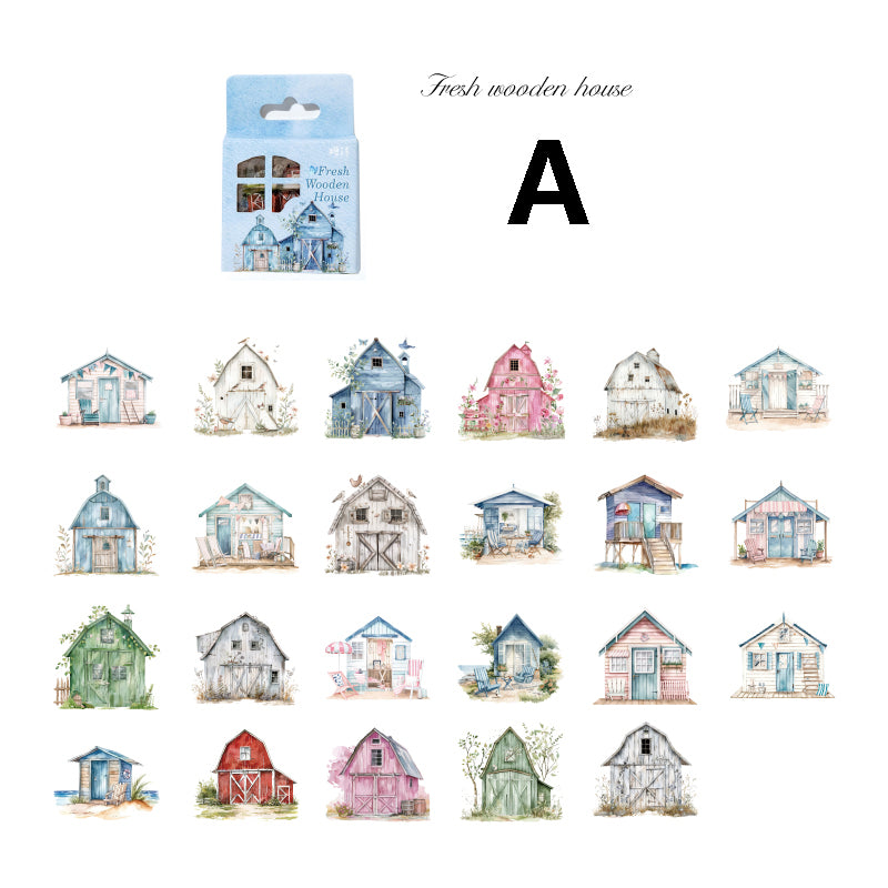 Small House Series Sticker 46pcs