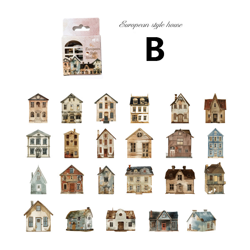Small House Series Sticker 46pcs
