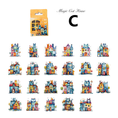 Small House Series Sticker 46pcs