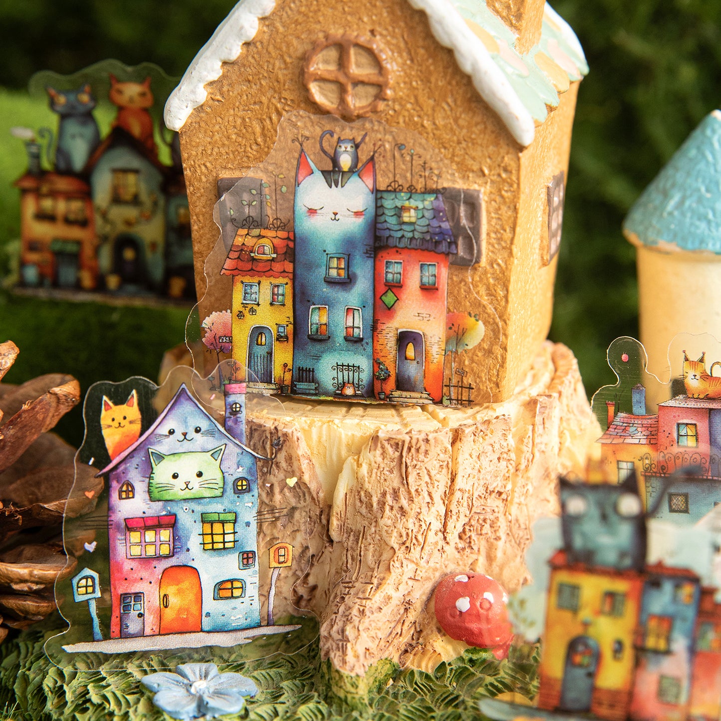 Small House Series Sticker 46pcs