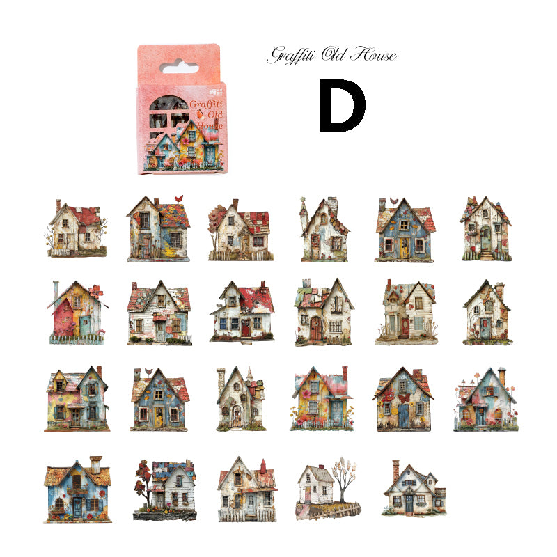 Small House Series Sticker 46pcs