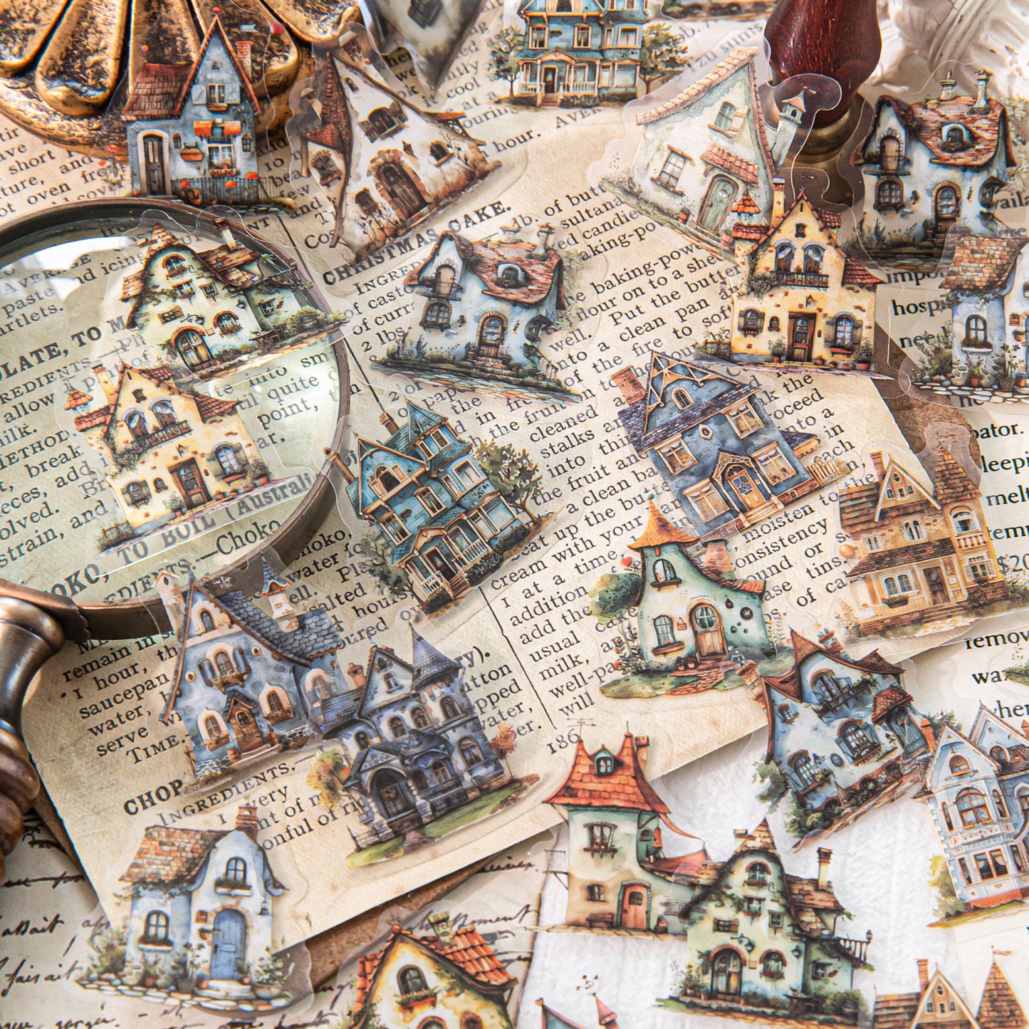 Small House Series Sticker 46pcs