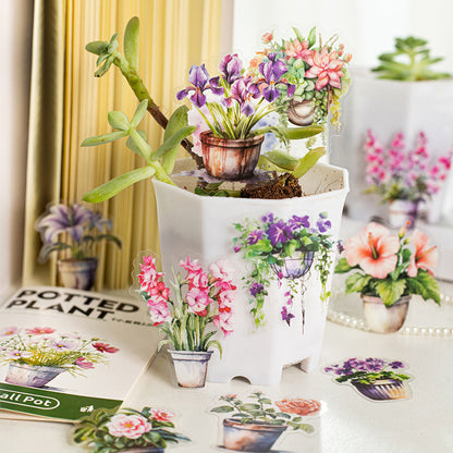 Small Potted Plant Stickers 25pcs