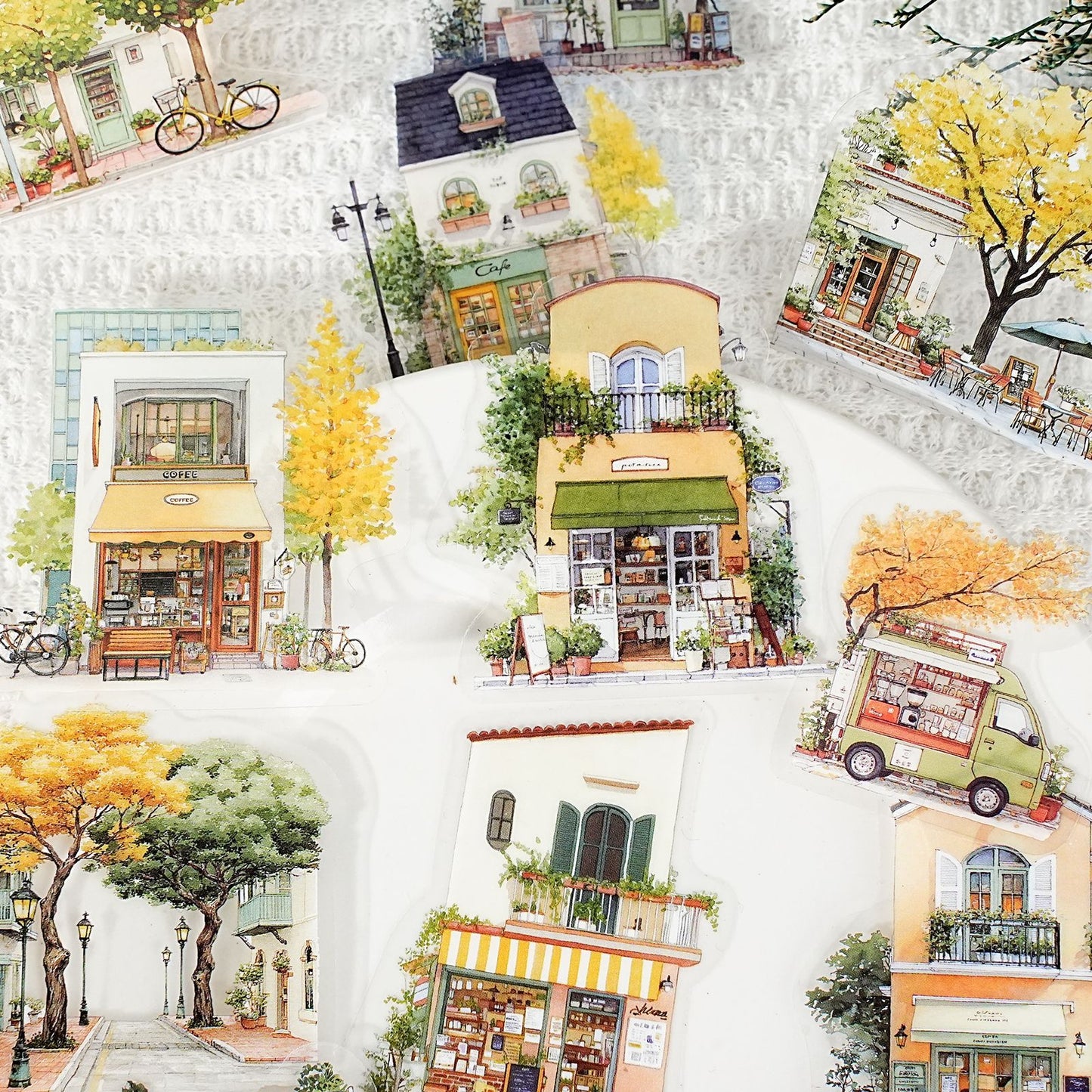 Small Town Time Sticker 15pcs