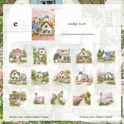 Small Town Time Sticker 15pcs