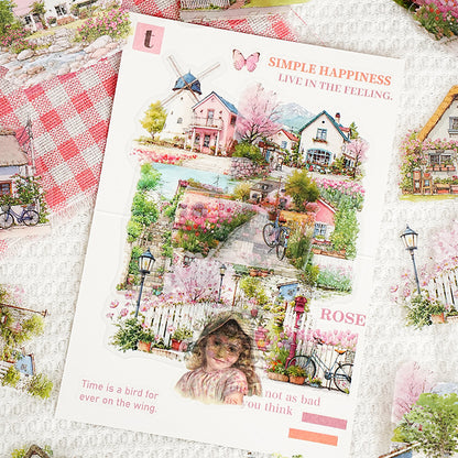 Small Town Time Sticker 15pcs