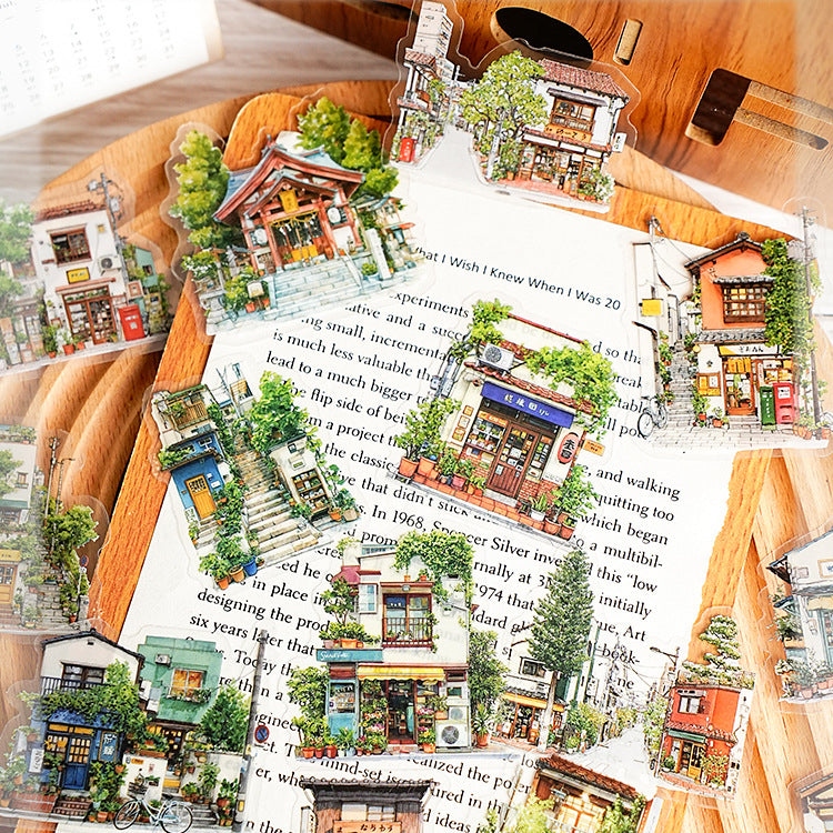 Small Town Time Sticker 15pcs