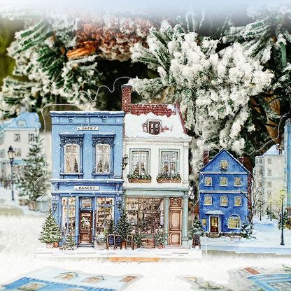 Small Town Time Sticker 15pcs