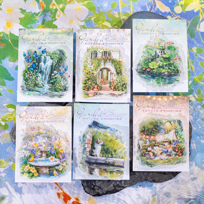 Small View of Garden Life Sticker 10pcs