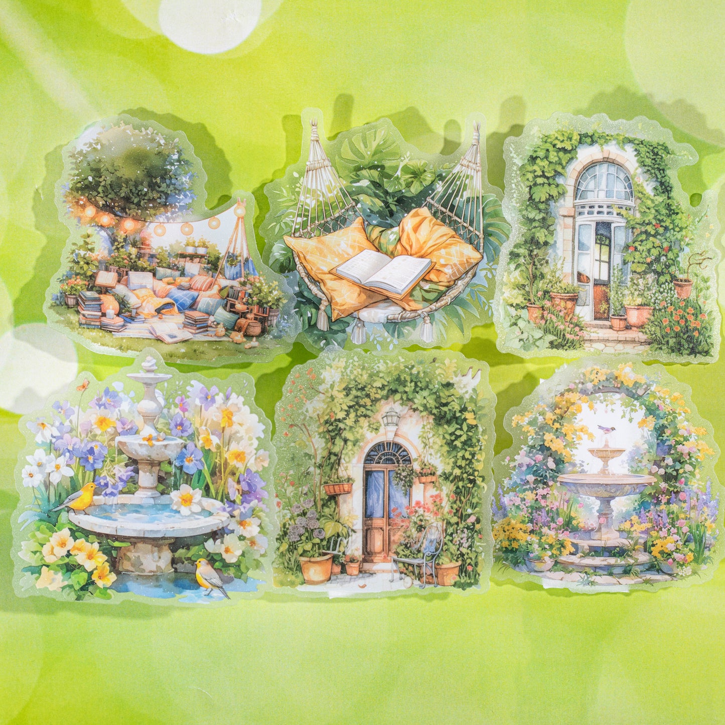 Small View of Garden Life Sticker 10pcs