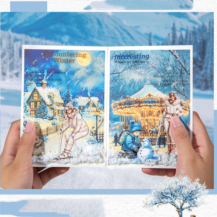 Snow Country Illusion Sticker Book 20pcs