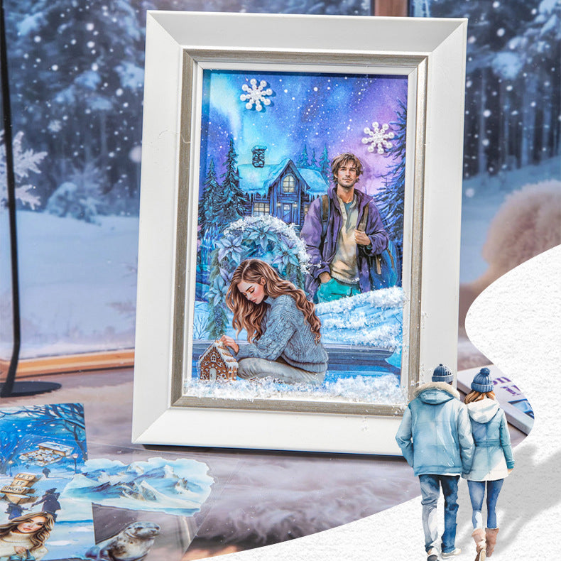 Snow Country Illusion Sticker Book 20pcs