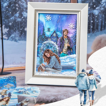 Snow Country Illusion Sticker Book 20pcs