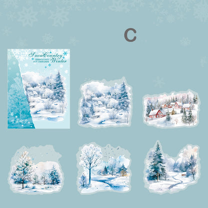 Snow Country in Winther Stickers 10pcs