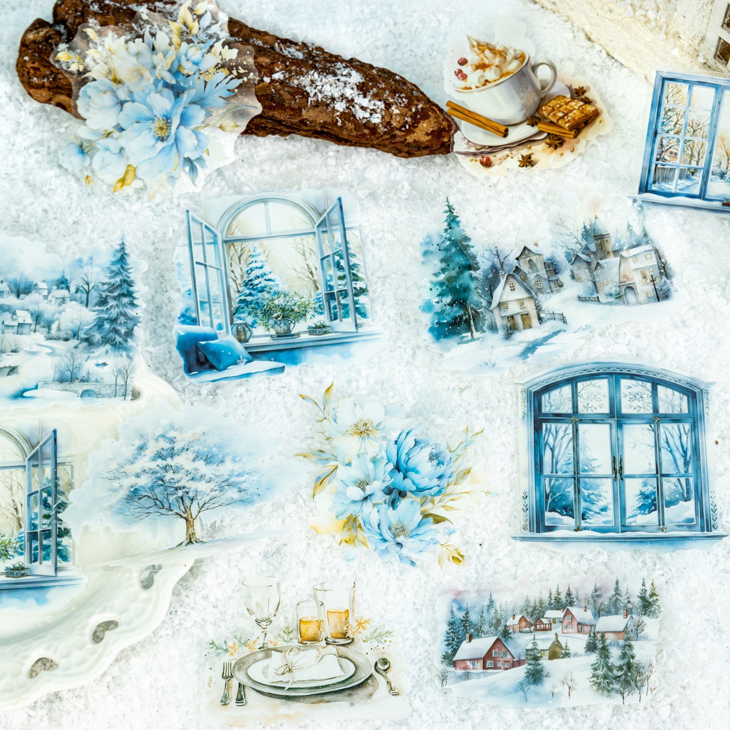 Snow Country in Winther Stickers 10pcs