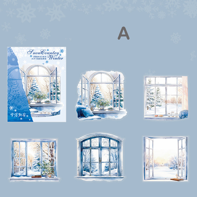 Snow Country in Winther Stickers 10pcs