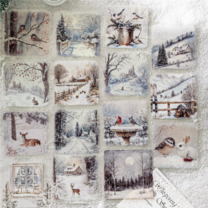 Snow Realm Poetry Sticker 15pcs