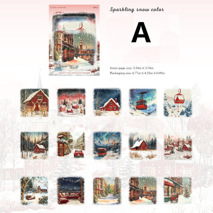 Snow Realm Poetry Sticker 15pcs