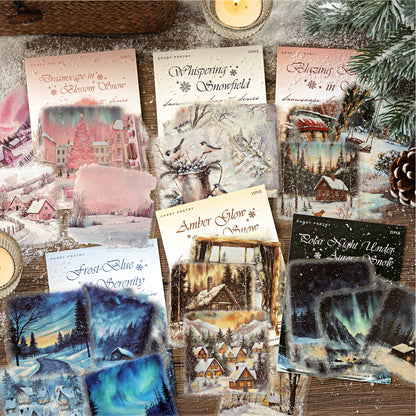 Snow Realm Poetry Sticker 15pcs