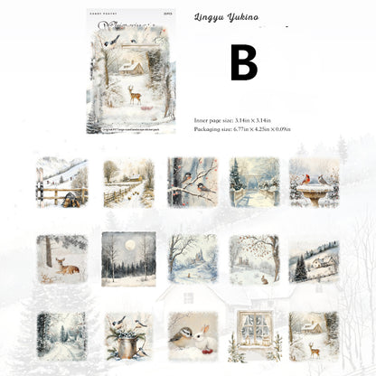 Snow Realm Poetry Sticker 15pcs